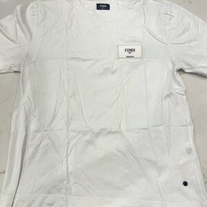 Fendi Men's White Short Sleeve Tee